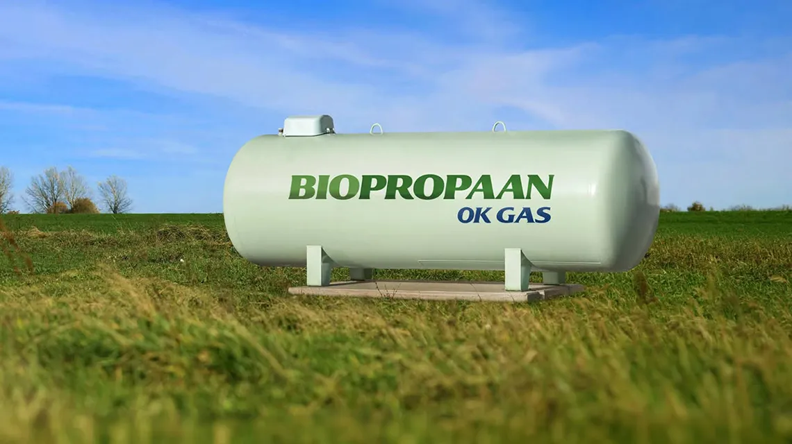 Biopropaangas tank